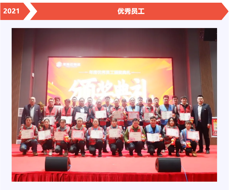 德赢VWIN物流年度优秀员工颁奖典礼